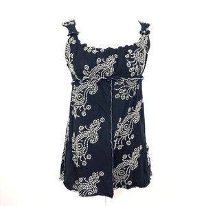 BCBGMAXAZRIA EMBROIDERED TANK(162)
